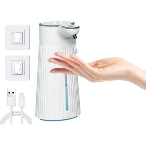 Automatischer Wand-Seifenspender für Flüssigwaschmaschinen, 400 ml, berührungsloser Tropfenspender (1/5)