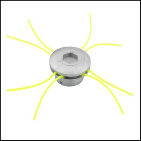 La partie de remplacement de la machine à découper l'herbe est une tête de coupe en aluminium têtes de fil à double arbre à arbre en nylon pour la coupe de coupe et la machine de coupe d'irrigation à (1/5)