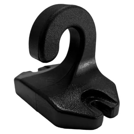 TENDAGGIMANIA Ricambio Gancio Pavimento Ringhiera per Tenda da Sole a Caduta in PVC- Colore Nero