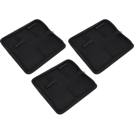 3 pièces Pochette Porte-Ciseaux Grande Capacité Léger Portable Noir pour Salon Coiffure (1/5)