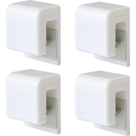 Lot de 4 supports de dentifrice auto-adhésifs multi-usages étanches à fixation murale pour salle de bain (1/5)