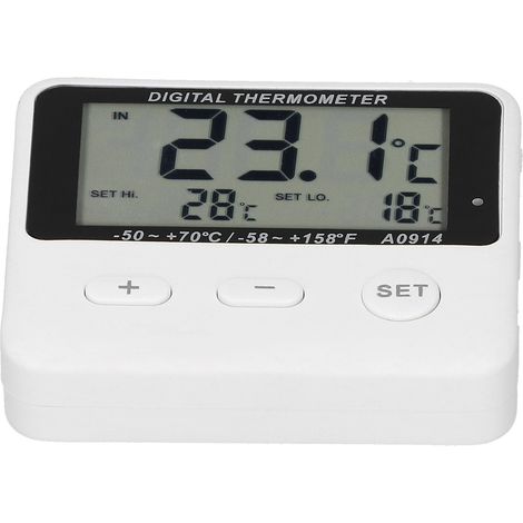 Alarmthermometer für Kühlschränke, universelle Temperaturmessung im Innen- und Außenbereich mit Sonde (1/5)