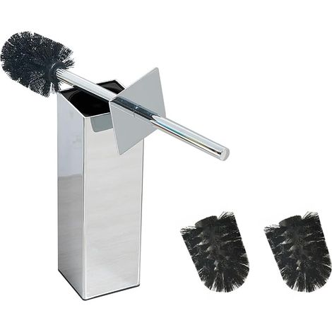 Support de Brosse WC en Acier Inoxydable pour Salle de Bain et hôtel (Chrome) (1/5)