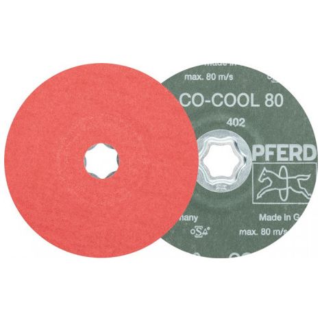 Disque en fibres COMBICLICK CO-COOL D. 115 mm granulation 120 INOX/aluminium gra (Par 25)