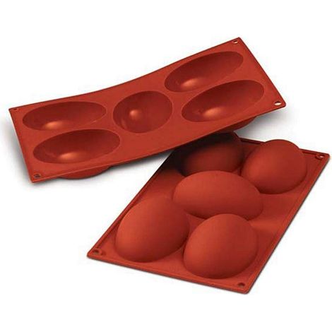Silikomart SF041 Mezzo Uovo Stampo in Silicone 102x73 h 36 mm