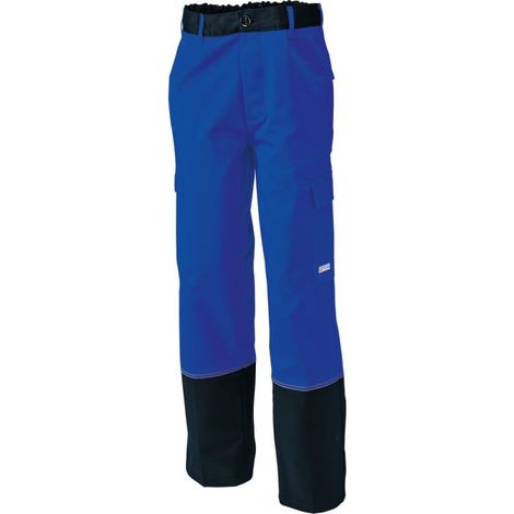 Pantaloni da scudo di saldatura. Taglia 62.Bleu /Black