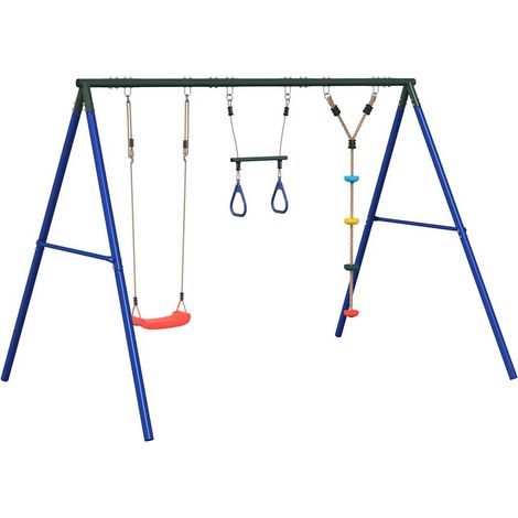 Maison Exclusive - Schaukel-Set mit Schaukelsitz Trapez und Klett