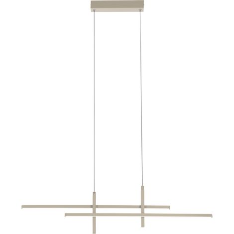 Sospensione Moderna Trepiliano Alluminio Marrone Led 20W 2500Lm Ip20