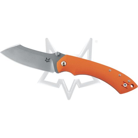 COLTELLO CHIUDIBILE FOX/KAY MAX ROM PELICAN ARANCIO G10 HNDL-N690 LAMA STONE WASHED (1/2)