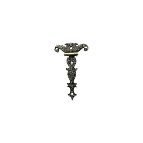 30 bisagras retro decorativas de bronce con tornillos de montaje, ideales para reparar y decorar armarios, muebles y cajas de herramientas - Crezuo (1/4)