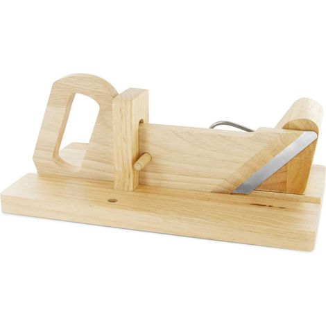 Trancheuse à Charcuterie Manuelle en Bois (1/3)