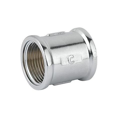Manicotto ff ottone cromo 3/8