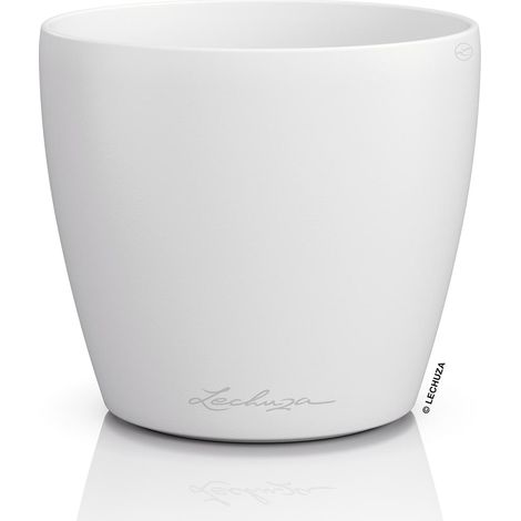 LECHUZA® Übertopf CLASSICO Color DECO 12 Weiß Ø 13 cm - Kunststoff (1/2)