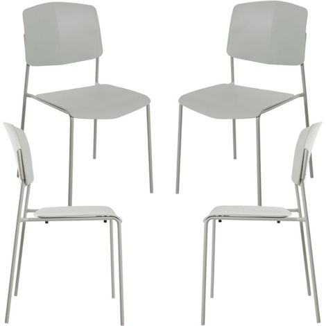 Packs Sillas Comedor - Pack 4 Sillas Chiel - Gris (1/5)