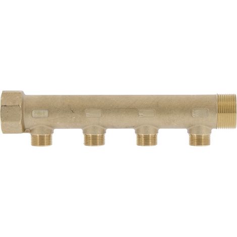 Collecteur mâle-femelle 1''1/4 (33/42), 4 départs 3/4'' (20/27), pour sanitaire