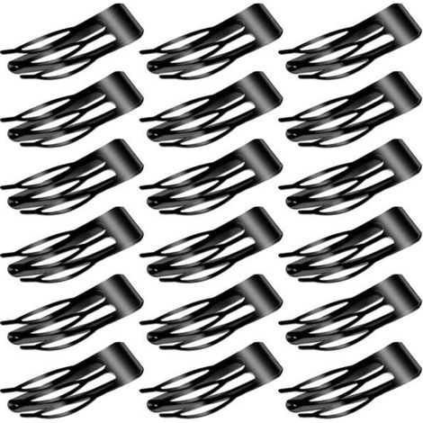 Pinces à Cheveux,18 Pièces Pinces à Cheveux à Double Griffe,Pinces à Cheveux à Pression en Métal,Barrettes à Cheveux pour Femmes (1/4)