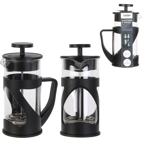 CAFETIERE A PISTON NOIR 35CL 3 TASSES M12