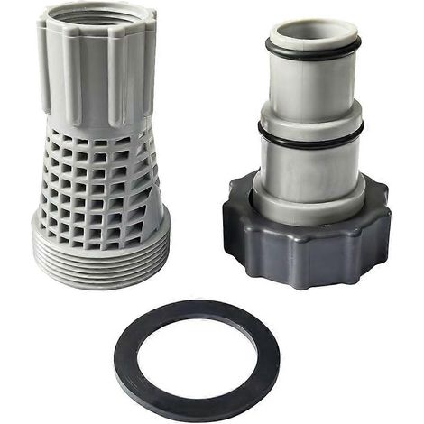 Kit adaptateur pour filtre à sable de piscine Intex Hayward Coleman, compatible avec les pompes de filtration. Remplace les références d'origine A45206, 58254 et 4K8001. (1/5)