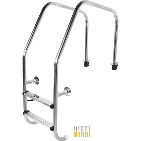 Échelle de piscine en acier inoxydable 304, 2 pédales, marche de sécurité antidérapante, accessoire de piscine (1/5)