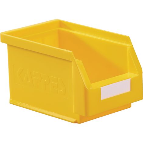 Scatola di stoccaggio trasparente L230xP140xH130mm PE giallo