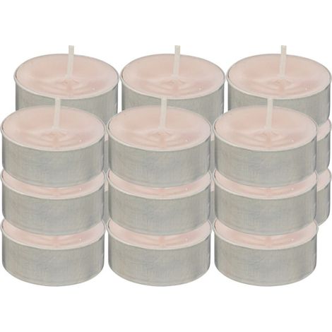 Lot de 18 Bougies Chauffe-Plat "Hugo" 3,7cm Rose (1/3)