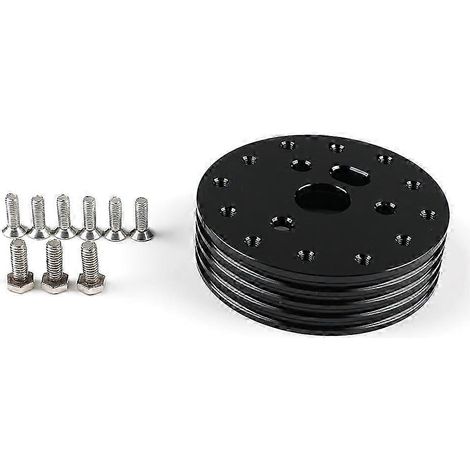 Adaptateur de moyeu de volant de 1 pouce, entretoise de conversion, adaptateur de volant 6 trous vers 3 trous pour Gra QAQ (1/5)