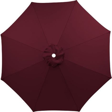 Replacement cover for 3-meter parasol - Burgundy - Waterproof double-layer polyester fabric - Suitable for 6-rib parasols (1/5)