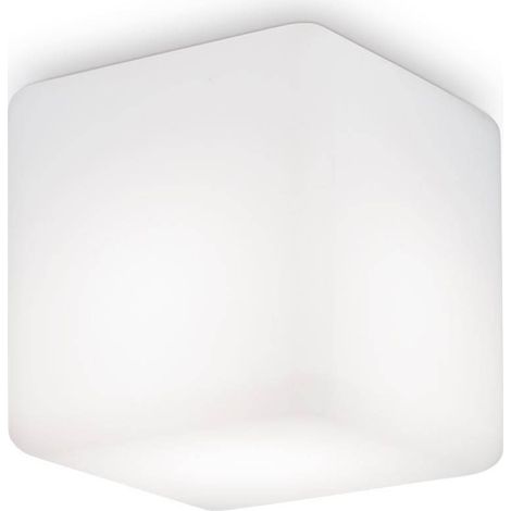 Ideal Lux Luna - 1 luz Downlight cuadrado de superficie blanco IP44