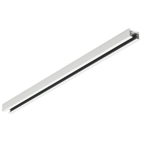 DUOLINE BINARIO METALLO BIANCO LUNGHEZZA 50CM 2 FASI MAX 600W (1/2)