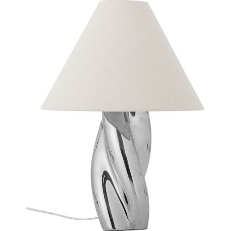 Bloomingville - Silva Table Lamp - Silver - Stoneware