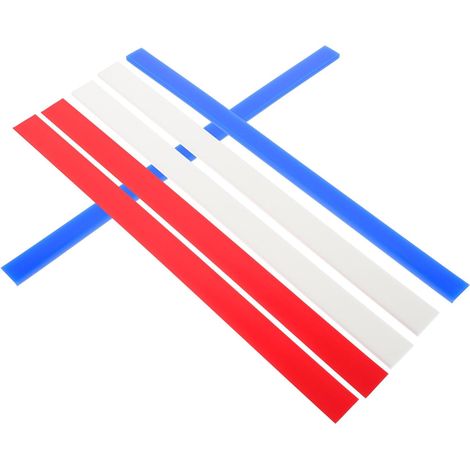Lot de 6 Règles en Silicone pour Mesurer L'épaisseur Pâte, Guide Pâtisserie Solide, Couleurs Rouge 2mm, Blanc 4mm, Bleu 6mm, Fabrication Domicile (1/5)