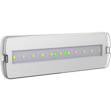Lampe De Secours Led 400 Lm Se/Sa Ip20, Montage Encastré Ou En Saillie, Batterie Lifepo4 3,2 V 1800 Mah, Dimensions 238 X 80 X 40 Mm (1/3)