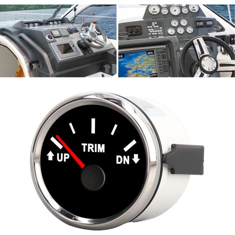 52-mm-Yacht-Widerstandsanzeige, Anzeigebereich 0-190 Ω, mit roter Hintergrundbeleuchtung, geeignet für Yachten und Fischerboote (Variantenmodelle erhältlich unter 16192000205), schwarzer Hintergrund m (1/5)
