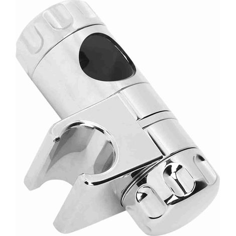Support de pommeau de douche Karlak, base de pommeau de douche, support à pince réglable, surface électroplaquée en ABS, trou de 25 mm, dimensions précises pour salles de bains et toilettes. (1/5)