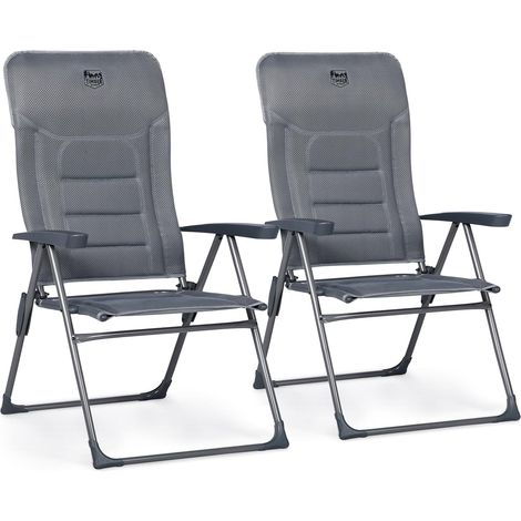 Chaise de Jardin Pliante Alu Dossier Inclinable 7 Positions (1/5)
