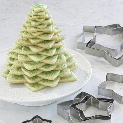 Ensemble de 5 emporte-pièces en forme d'étoile pour biscuits en pain d'épice, parfaits pour Noël, la maison, la pâtisserie et l'organisation de la cuisine.-AquaForge (1/5)