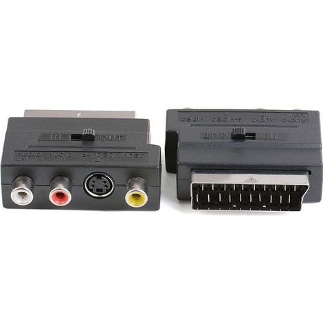 Convertisseur V-Video SCART vers vidéo, câble composantes européen 21 broches vers RCA, prise S-Vidéo (1/5)