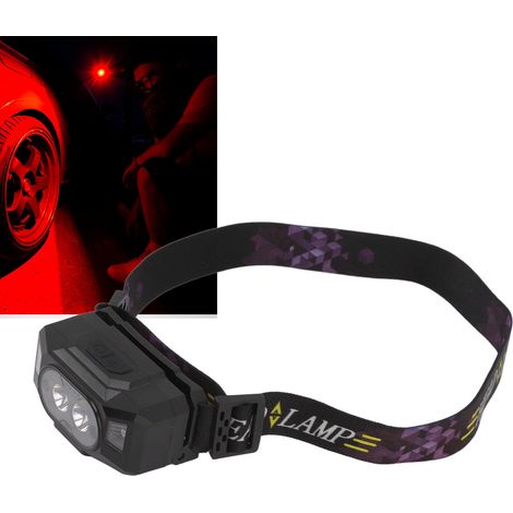 LED-Sensor-Stirnlampe, hochintensive Outdoor-Stirnlampe, wiederaufladbar, Wellensensor, ultrahell, geeignet zum Angeln, Joggen bei Nacht und Camping. (1/5)