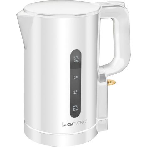 Bouilloire 1L 900W Blanc Clatronic WK3834-Blanc