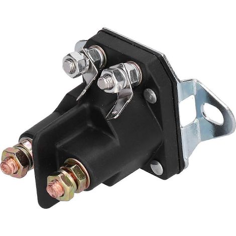 Relais de démarrage 12V à 3 bornes Sole Switch pour MTD 109946, 146154, 1753539, AM138497, contacteur d'allumage universel, pièce de remplacement compatible tondeuse, interrupteur de puissance robuste (1/5)