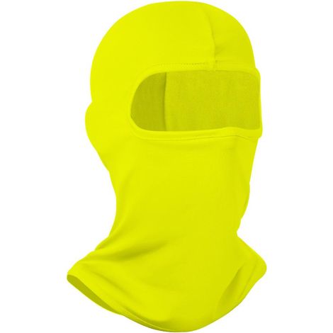 Cagoule de ski jaune avec protection UV pour la moto et les sports d'été (1/5)