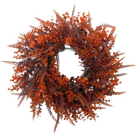 Un ensemble de deux couronnes d'automne, parfait pour la fête de la récolte, pouvant être suspendu pour décorer la porte, le salon et le jardin-x (1/5)