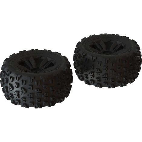 1-8 dBoots Copperhead2 MT Front-Rear 3.8 Pre-Mounted Tires 17mm Hex Black (2)