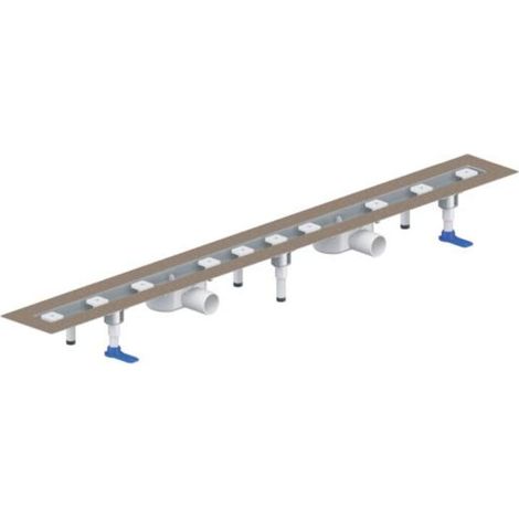 DALLMER caniveau de douche CeraLine Nano 2 caniveaux, F 1000mm,