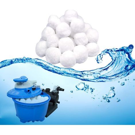 Filter Balls - Polyéthylène 700 g - Pour Filtres à Sable de Piscine - Remplace 25 kg de Sable - Diamètre 5 cm - Lot de 1 (1/5)