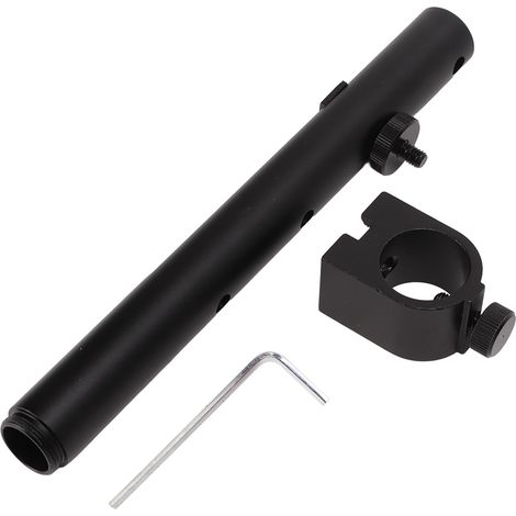 Support de moniteur mural en métal pour écran LCD, bras supplémentaire pour microscope vidéo et caméra, support de fixation pour tige de 25mm/1.0in (1/5)
