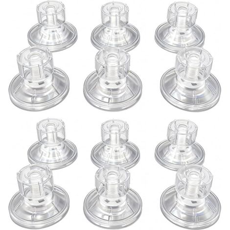Ventosas de repuesto para acuarios, paquete de 12 tornillos pequeños de plástico transparente de 6,0 cm. (1/5)