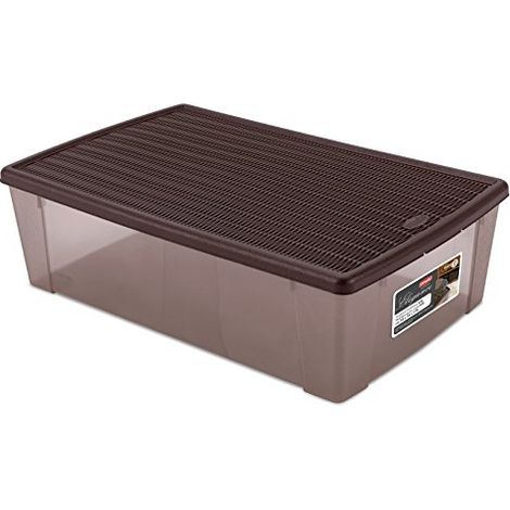 1PZ SCATOLA MULTIUSO 'ELEGANCE BOX' XXL cm 59 x 39 x h 17 moka/moka (1/3)