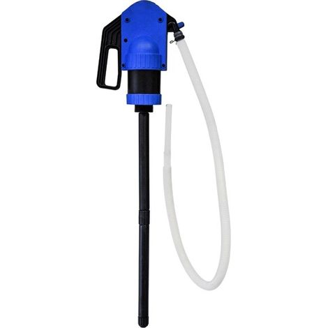Pompe manuelle à piston 0,50 l/coup – Débit 50L/min – 3 embouts télescopiques 69-98 cm – Flexible 2m pour liquides compatibles – Greenstar (1/2)
