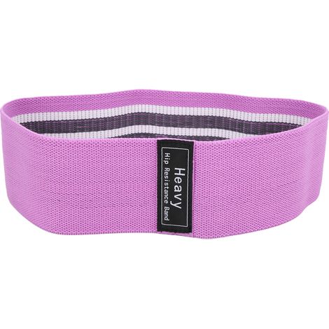Lot de bandes de résistance pour hanches yoga, élastiques fitness portables pour femmes, squat, boucles musculation, violet (1/5)